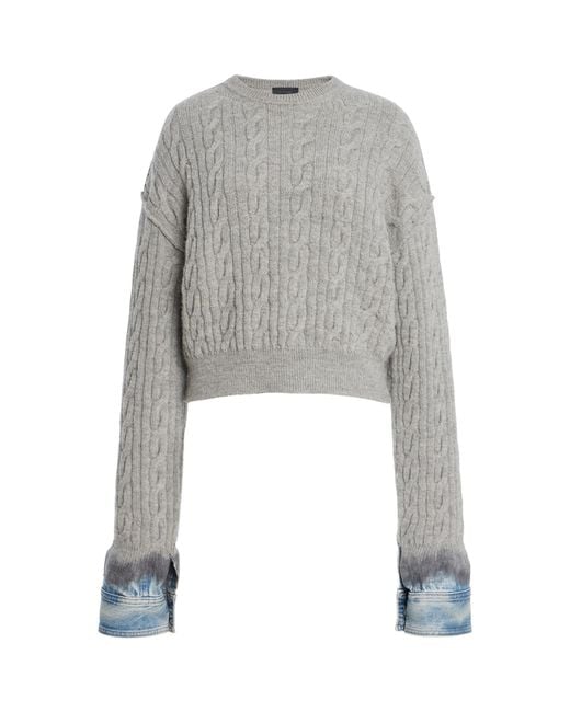 Haikure Gray Karine Cotton Sweater