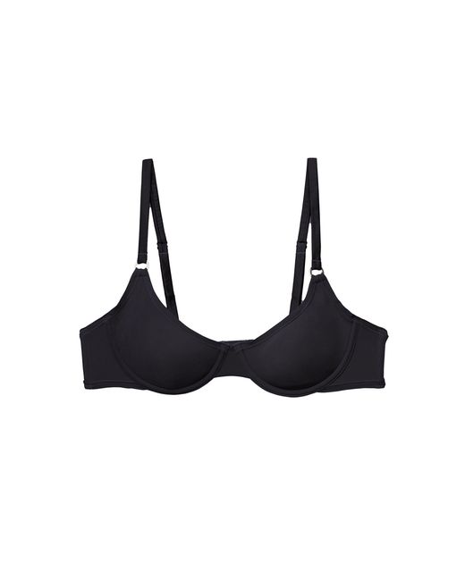 Fleur du Mal Black Le Stretch Micro Demi Bra