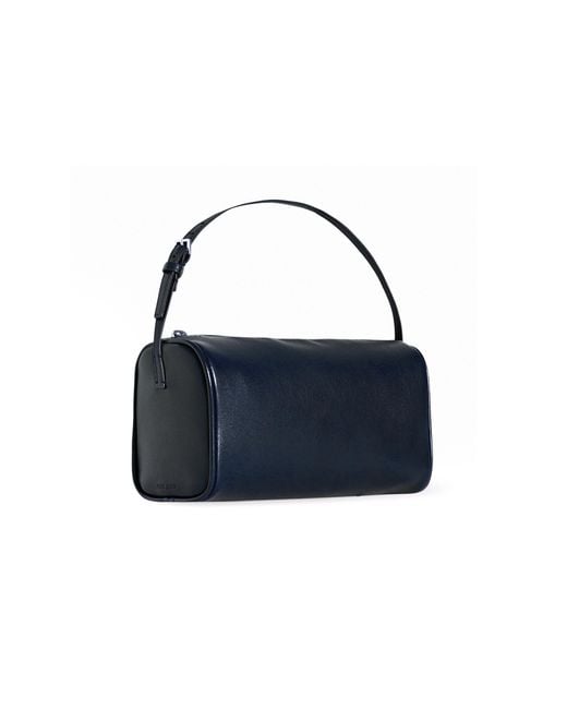 The Row Blue 90's Leather Top Handle Bag