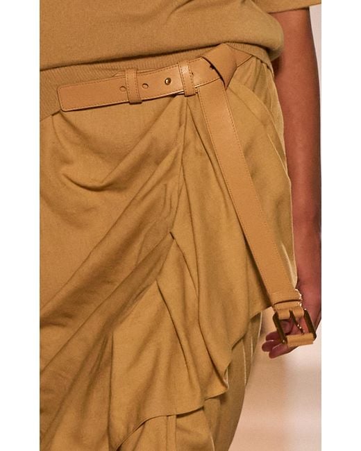 Michael Kors Natural Kaitlin Leather Belt
