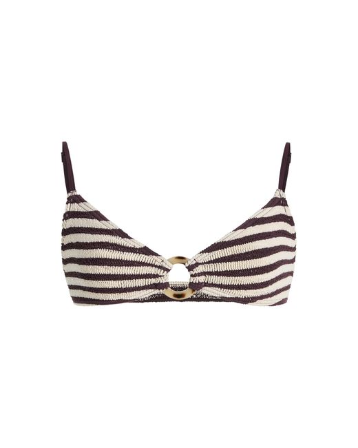 Bondeye Black Ring Lissio Striped Bikini Top