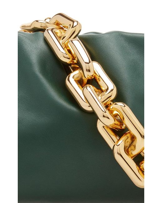 Bottega Veneta Green The Chain Pouch Leather Clutch