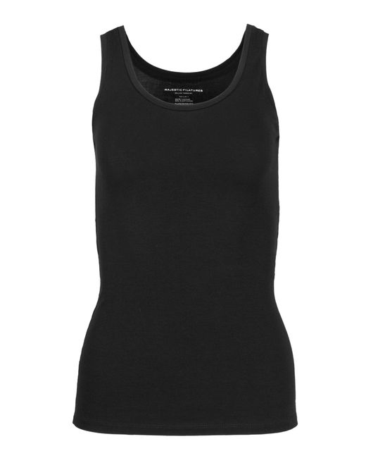 Majestic Filatures Black Soft Touch Tank Top
