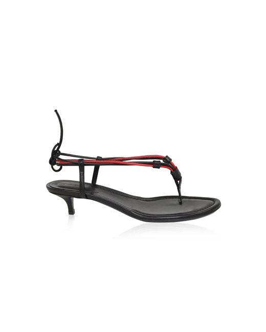 Christopher Esber Black Lasso Flip Flop Micro Heel