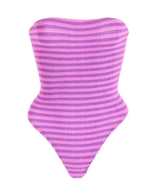 Bondeye Pink Fane Strapless One-piece Swimsuit