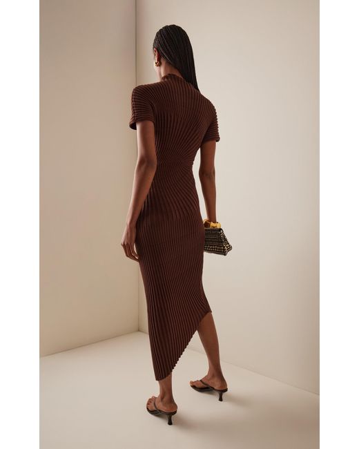 Cult Gaia Chrysta Knit Cotton Dress in Brown | Lyst Canada Cult Gaia Chrysta Knit Cotton Dress in Brown | Lyst Canada