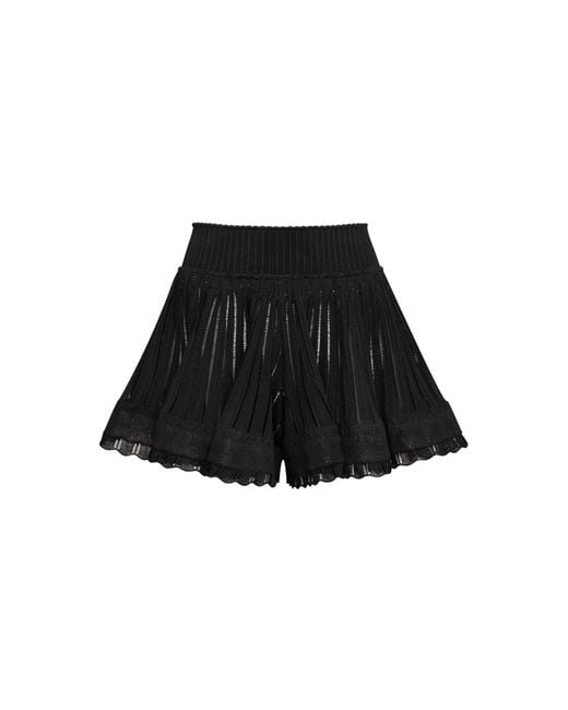 Alaïa Black Crinoline Shorts