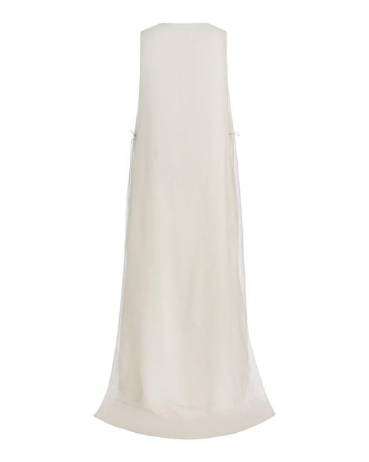 Altuzarra Natural Jools Printed Silk Maxi Dress