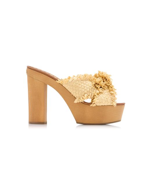 Dolce & Gabbana Brown Platform Flip-Flops