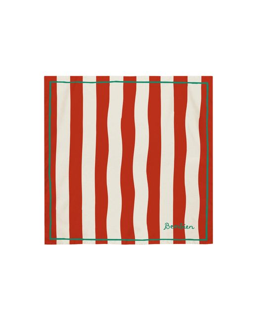 Bembien Red Plage Silk Scarf