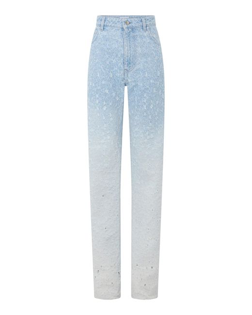 Rabanne Blue Ombre Straight-leg Jeans