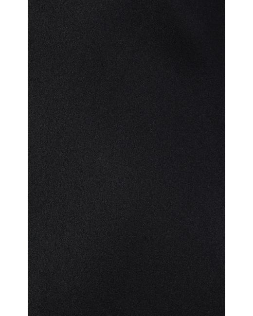 Isabel Marant Black Ayrich Lace-trimmed Silk Midi Dress