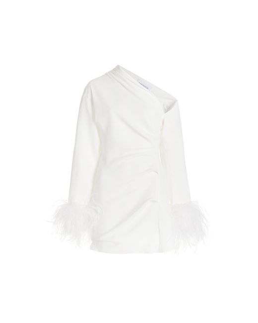 16Arlington White Adelaide Crepe Mini Dress