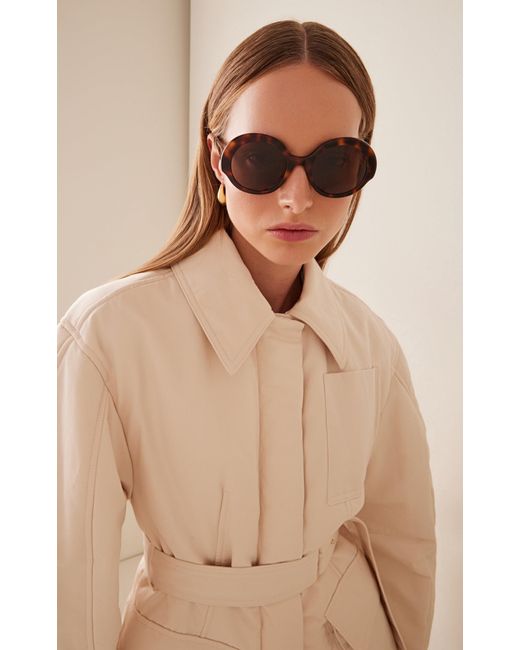 Loewe Brown Oversized Round-frame Tortoiseshell-acetate Sunglasses