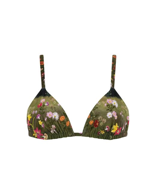 Agua Bendita Green Tulua Bikini Top