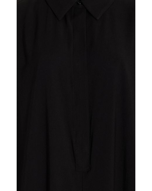 Frankie Shop Black Exclusive Gatsby Oversized Woven Jumpsuit