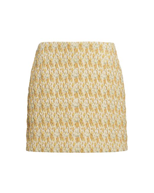 Dries Van Noten Natural Sheya Cotton-Blend Mini Skirt