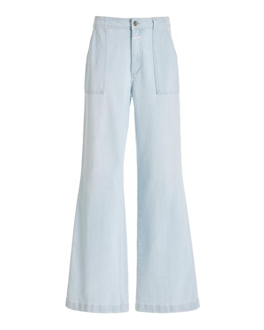 Closed Blue Aria Stretch-cotton Pants