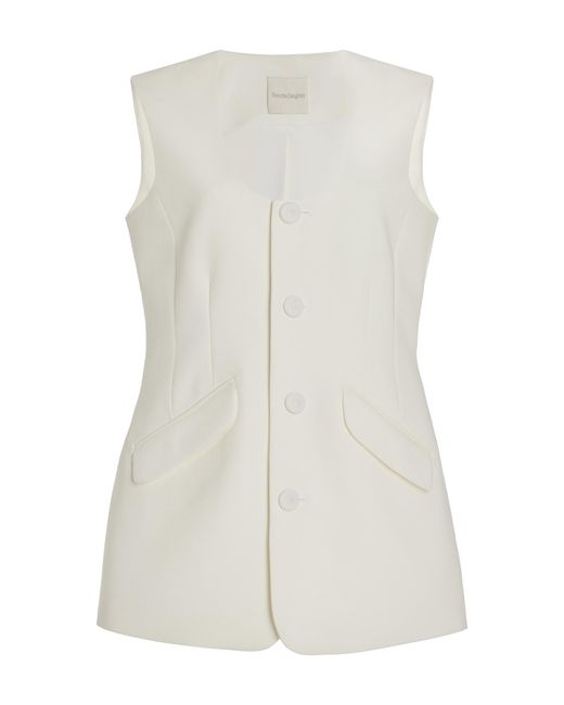 FAVORITE DAUGHTER White Exclusive Diana Twill Vest