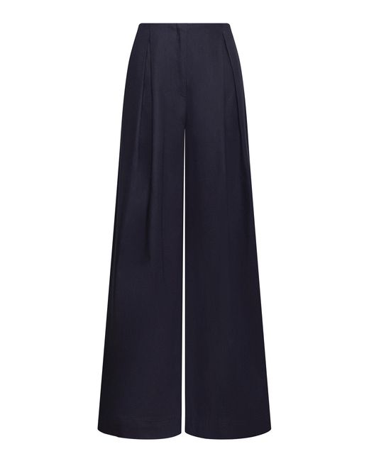 ANDRES OTALORA Blue Unna Wide-Leg Pants