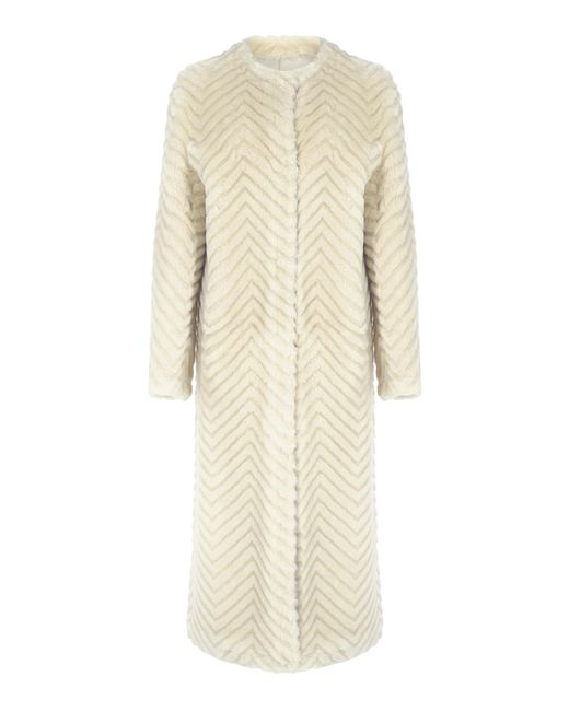 Zeynep Arcay Natural X Camille Charrière Shearling Coat