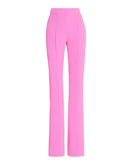 Alex Perry Reed Center-seam Stretch Crepe Pants in Pink | Lyst