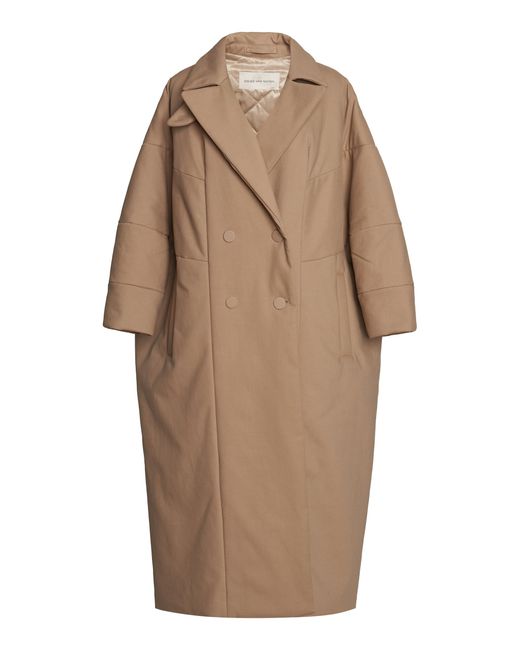 Dries Van Noten Brown Roxana Oversized Stretch-cotton Coat