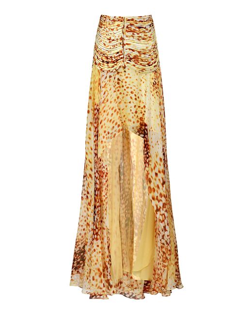 Francesca Miranda Metallic Vela Silk Skirt