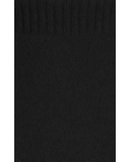 LAQUAN SMITH Black High-rise Knit Wool-fox Briefs