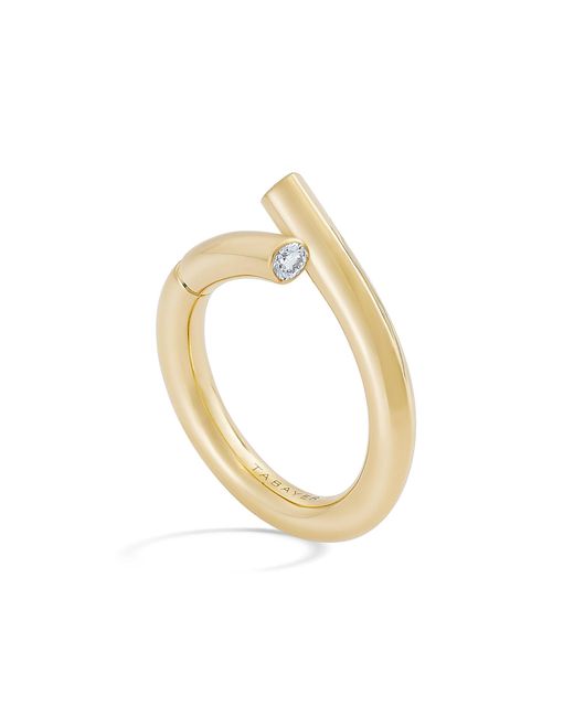 Tabayer Metallic Loop 18K Diamond Ring