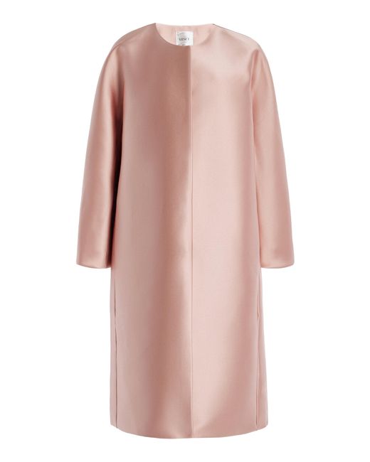 Leset Pink Bobbi Satin Coat