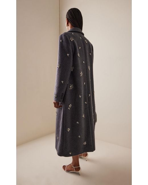 Jonathan Simkhai Blue Gianni Wool Coat