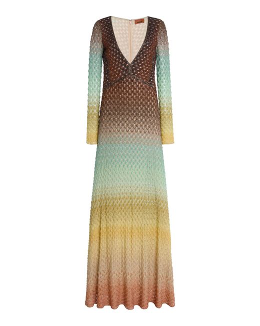 Missoni Multicolor Knitted Maxi Dress