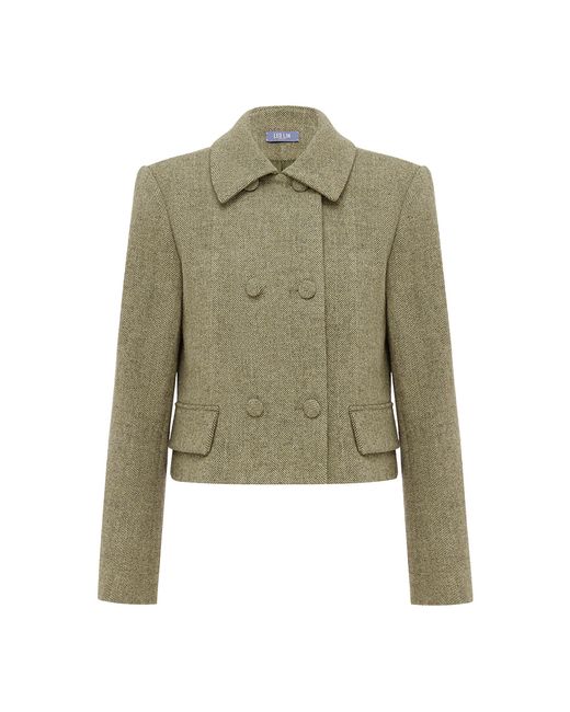 LEO LIN Green Louisa Wool Jacket