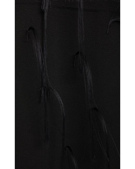 Jacquemus Black Fino Fringed Gown
