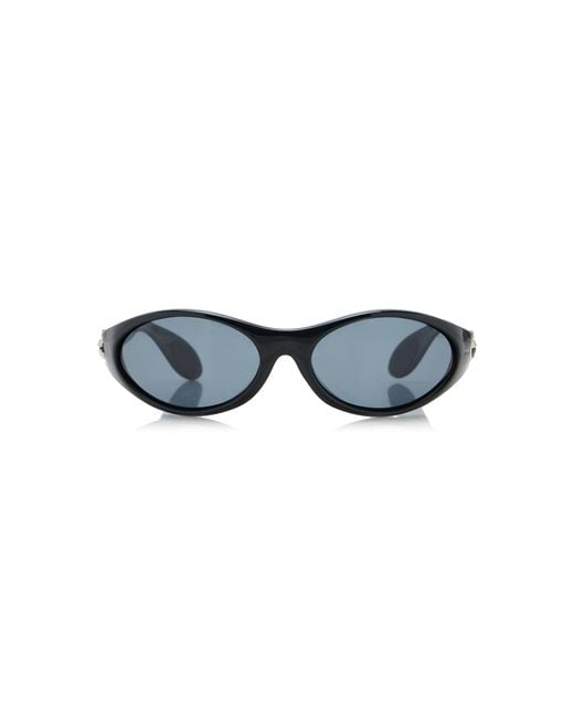 Coperni Blue Cycling Round-frame Acetate Sunglasses