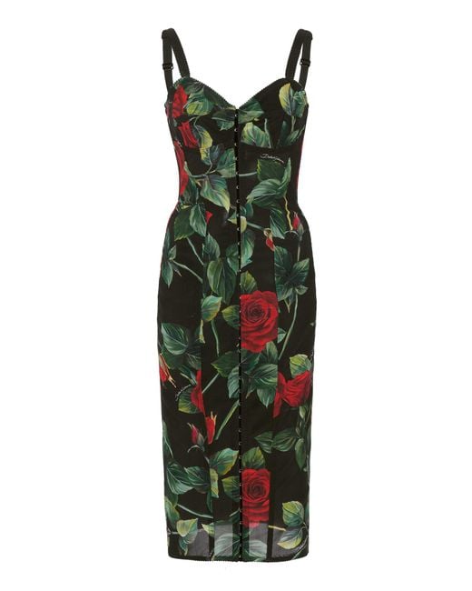 dolce and gabbana green floral dress Dolce & Gabbana Green Floral Lace Maxi Floor Length Dress – Eljoys Fashion