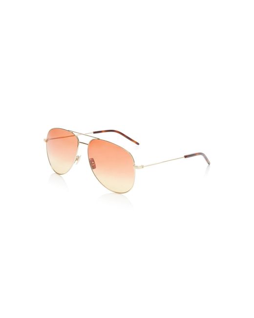 Saint Laurent Leather 59mm Aviator 