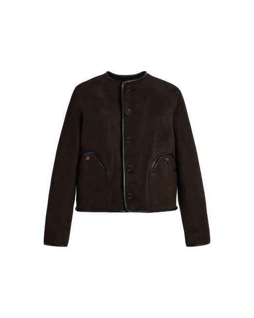 Blazé Milano Black Gliss Reversible Shearling Bolero
