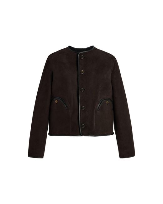 Blazé Milano Black Gliss Reversible Shearling Bolero