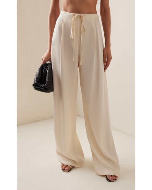 Rohe White Relaxed Drawstring Trousers