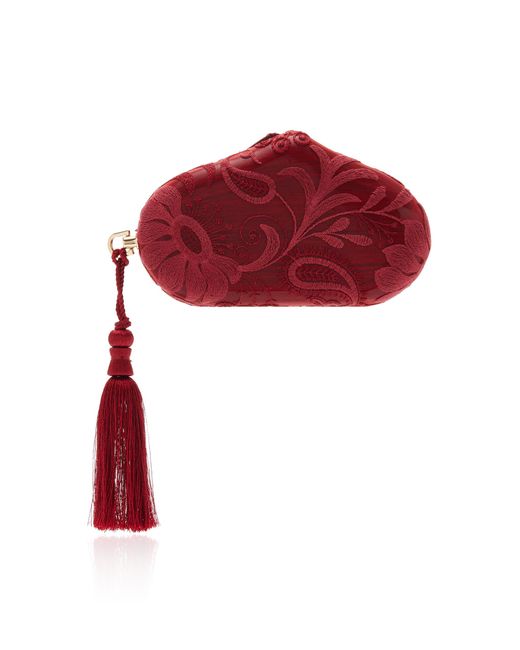 Marlies Grace Red Exclusive La Isla Marlies Lace Clutch