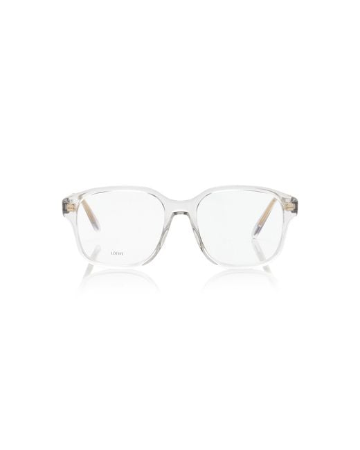 Loewe Gray Square-frame Acetate Glasses