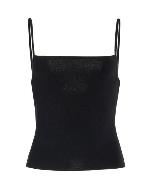 Matteau Black Square Tank Top
