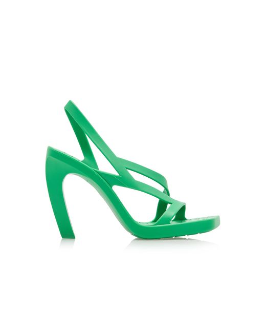 Bottega Veneta Pudding Rubber Sandals in Green | Lyst