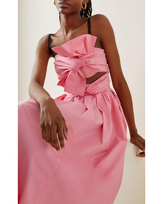 pink spaghetti strap midi dress