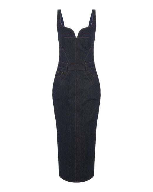Givenchy Blue Denim Midi Dress