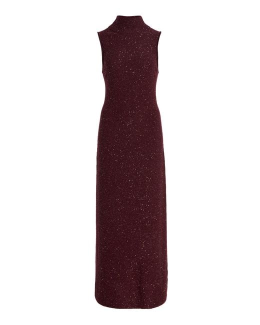Altuzarra Purple Marian Knit Maxi Dress