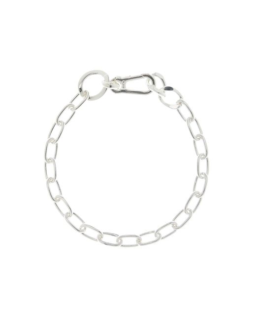 Martine Ali Abys Gunnar Sterling Silver Chain Necklace in Metallic