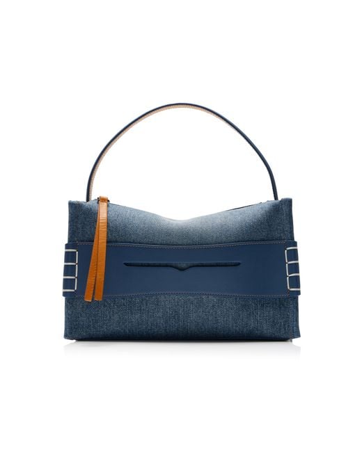 J.W. Anderson Blue Loafer Denim Bag